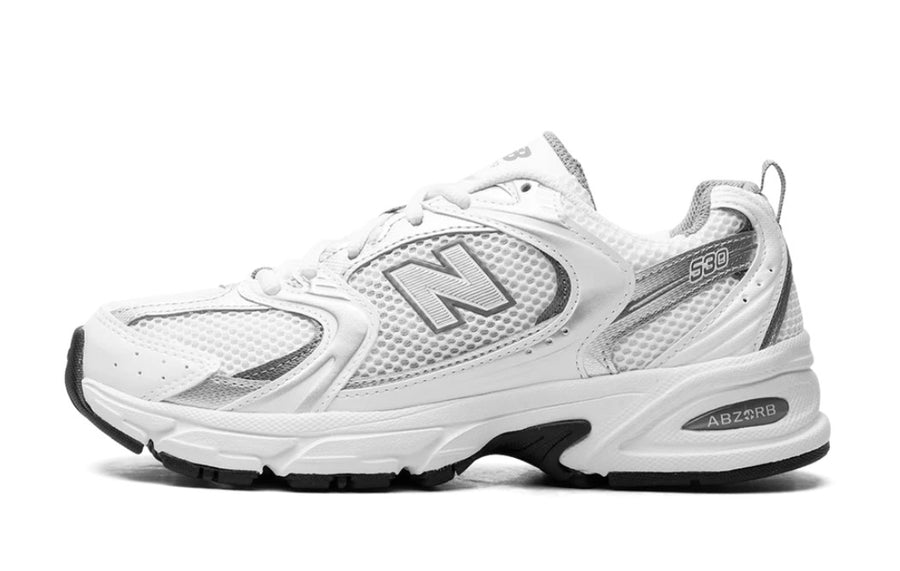New Balance 530 White Silver Metallic Men's