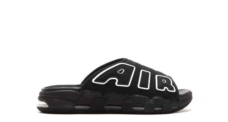 Nike Air More Uptempo Slide OG Black White Men's – Pimp Kicks