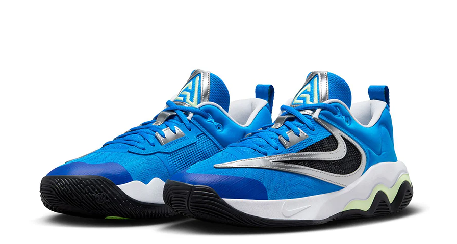 Nike Giannis Immortality 3 EP Photo Blue Barely Volt Black White Men's