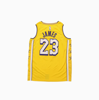 Nike LOS ANGELES LAKERS LEBRON JAMES CITY EDITION SWINGMAN JERSEY