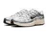 Nike P-6000 White Metallic Silver Flat Silver Black Men's