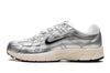 Nike P-6000 White Metallic Silver Flat Silver Black Men's