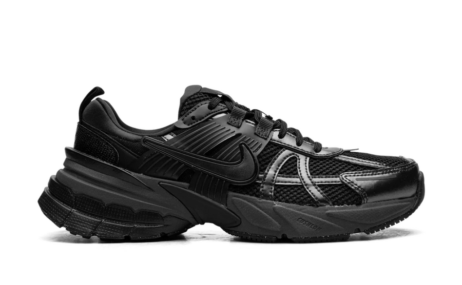 Nike V2K Run Black Dark Smoke Grey Women's