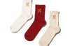 On Logo Sock 3-Pack 1 U Cream Ivory