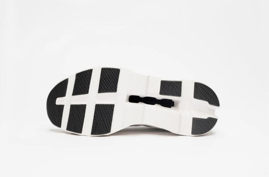 On Running Cloudmonster White Black Gray Women's