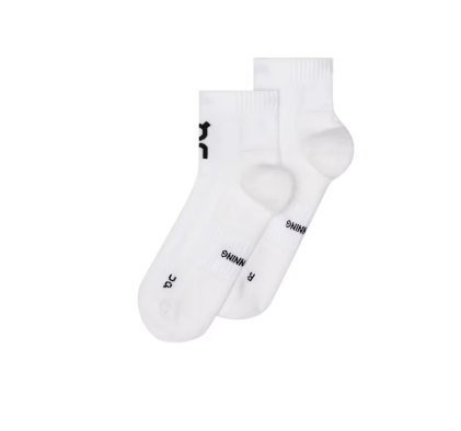 On Running Logo Sock Mid Mid 2 Pairs White