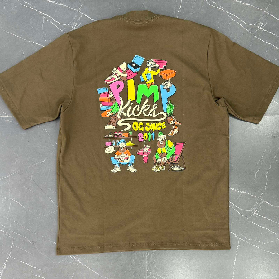 Pimpkicks Og Olive Green Shirt
