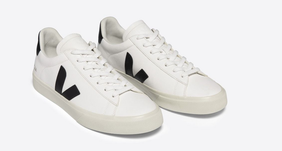 Veja Campo Low Chromefree White Black Women's