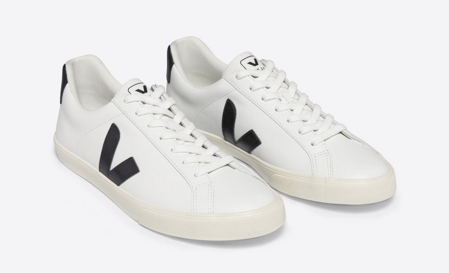 Veja Esplar Leather White Black Women's