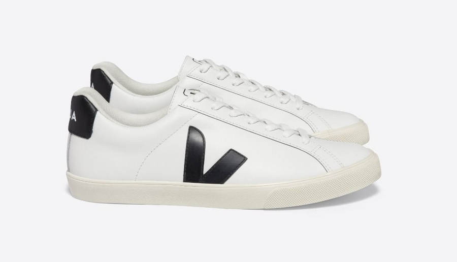 Veja Esplar Leather White Black Women's