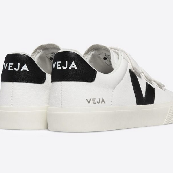 Veja Recife Chromefree Leather White Black Women's