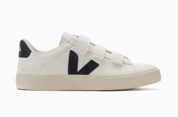 Veja Recife Chromefree Leather White Black Women's