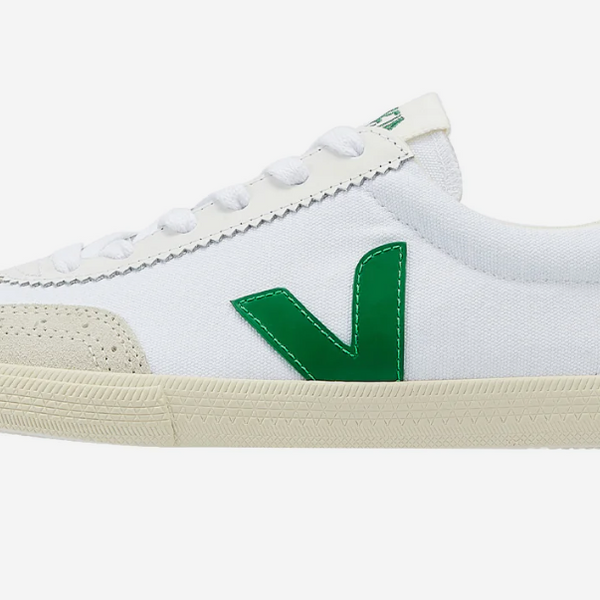 Veja Volley Canvas White Emeraude Women's