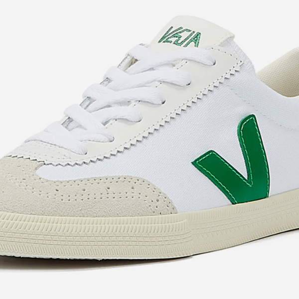 Veja Volley Canvas White Emeraude Women's