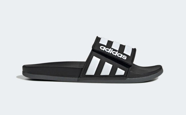 Adidas Adilette Comfort Adjustable Slides Black Men's