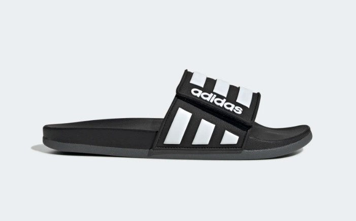 Adidas Adilette Comfort Adjustable Slides Black Men's