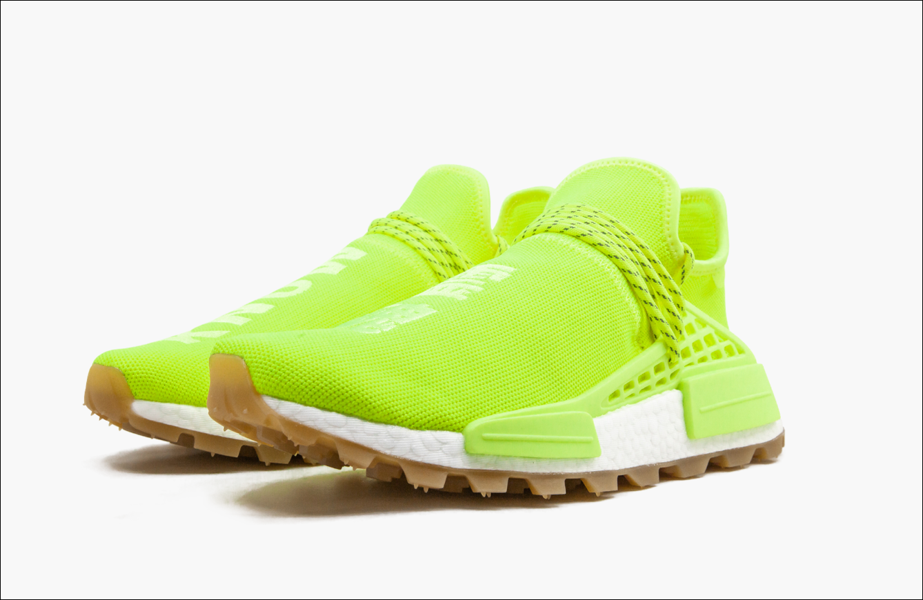 Adidas NMD Pharrell Human Race Trail Know Soul Volt Gum Sole Men s