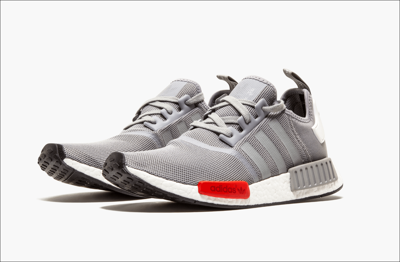 Adidas nmd r1 grey best sale red