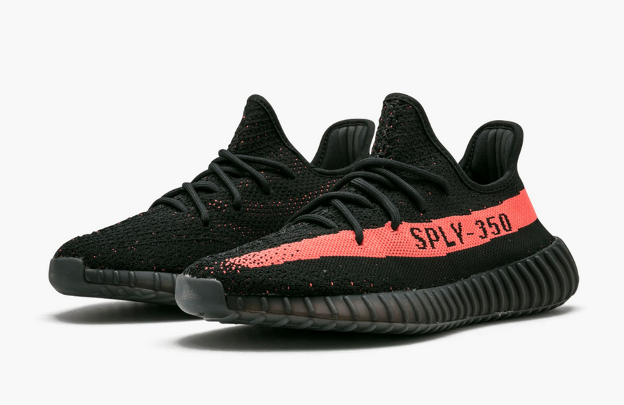 Adidas Yeezy 2 Boost 350 Low Core Black Red V2 Men's