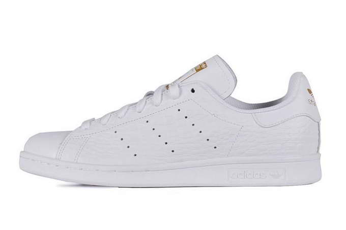 Adidas Stan Smith White Gold Croc  Men's