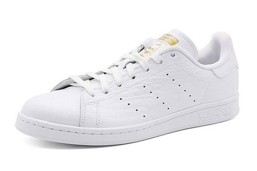 Adidas Stan Smith White Gold Croc  Men's
