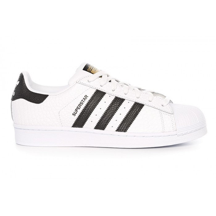 Adidas Superstar Animal Leather White Black Men's - Pimp Kicks