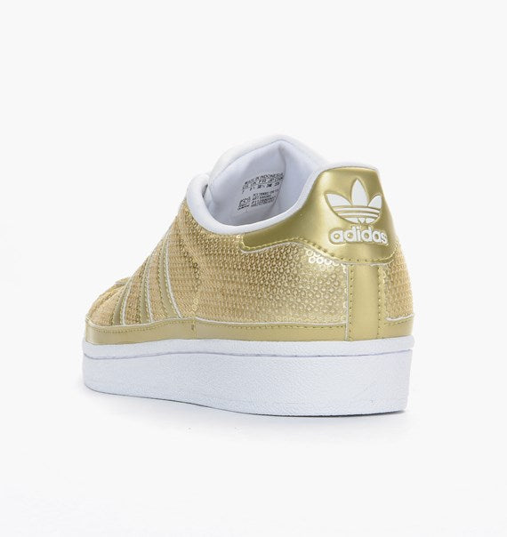Adidas Superstar Metallic Gold Sequin Women's - Pimp Kicks
