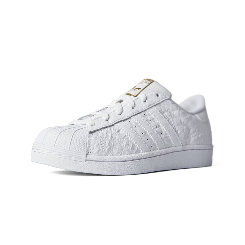 Adidas Superstar White Gold Croc Men's - Pimp Kicks