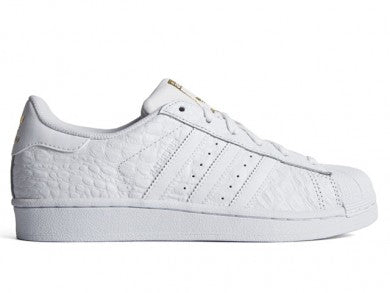 Adidas Superstar White Gold Croc Men's - Pimp Kicks