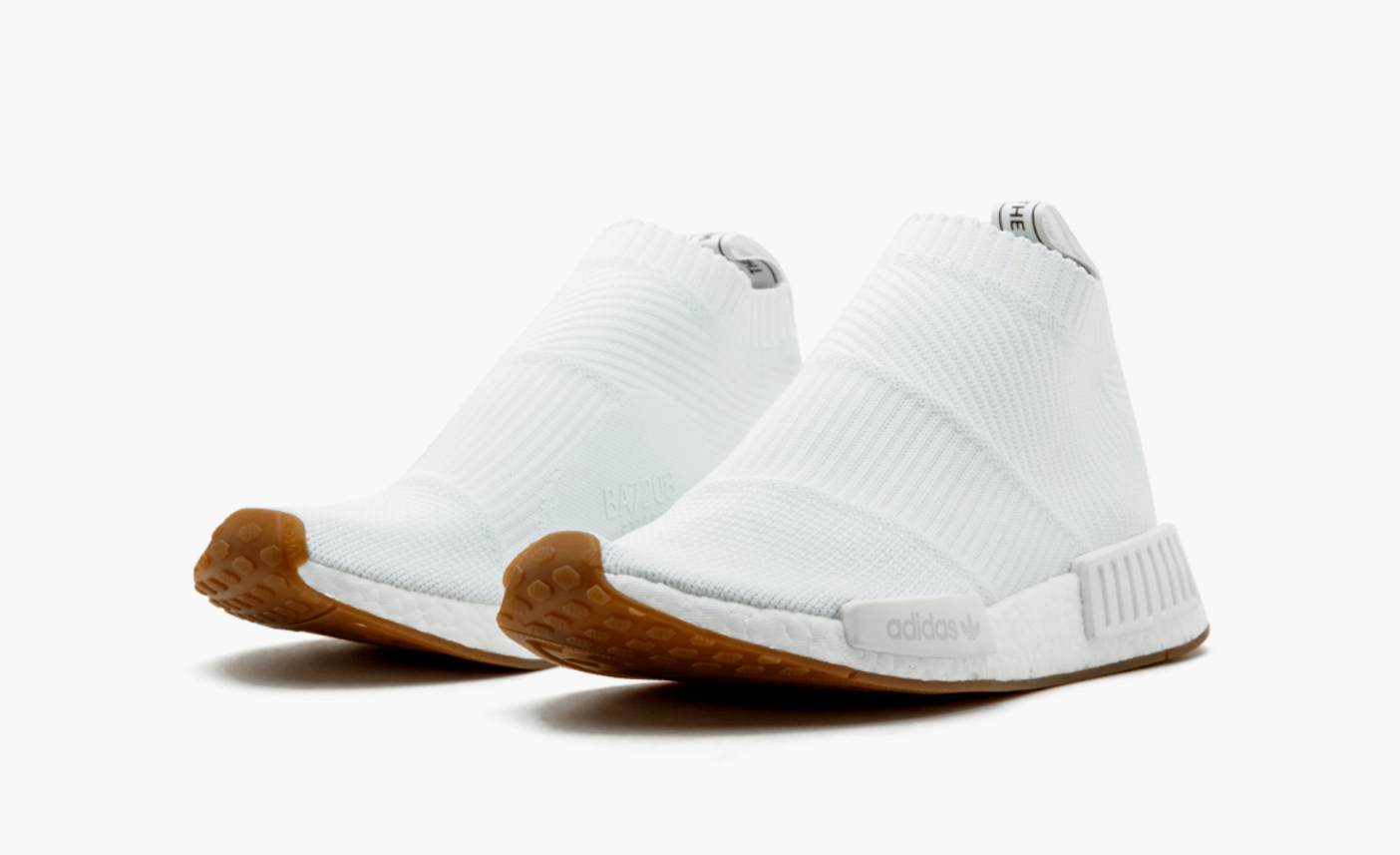 Adidas NMD City Sock 1 Primeknit White Gum Sole Pimp Kicks