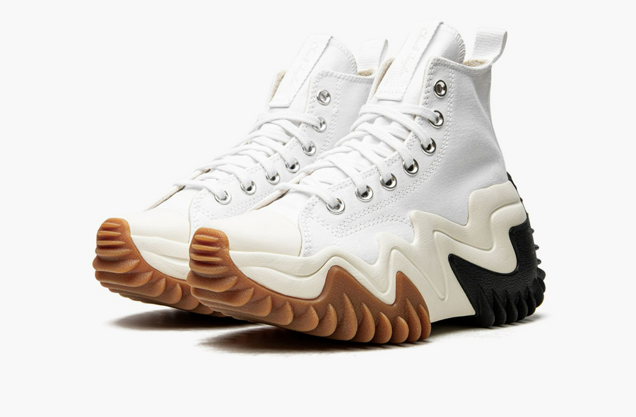 Converse High Run Star Motion White Black Gum Women's