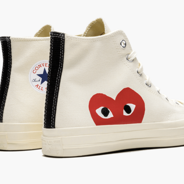 Converse X CDG Chuck Taylor All Star High Play White Men s Pimp Kicks