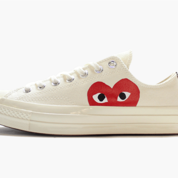 Converse X CDG Chuck Taylor All Star Low Play White Men's