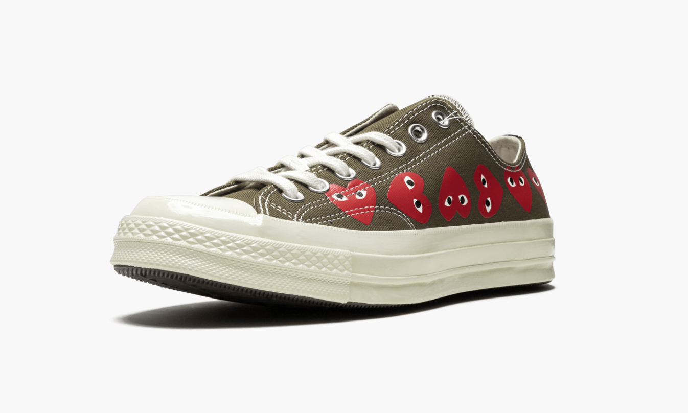 Olive clearance cdg converse