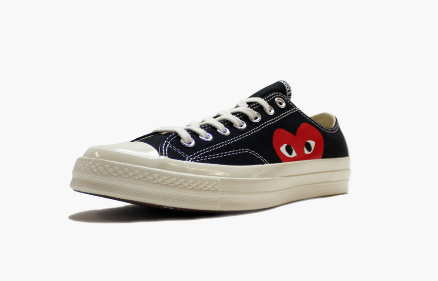 Converse X CDG Chuck Taylor All Star Low Play Black Men's - Pimp Kicks