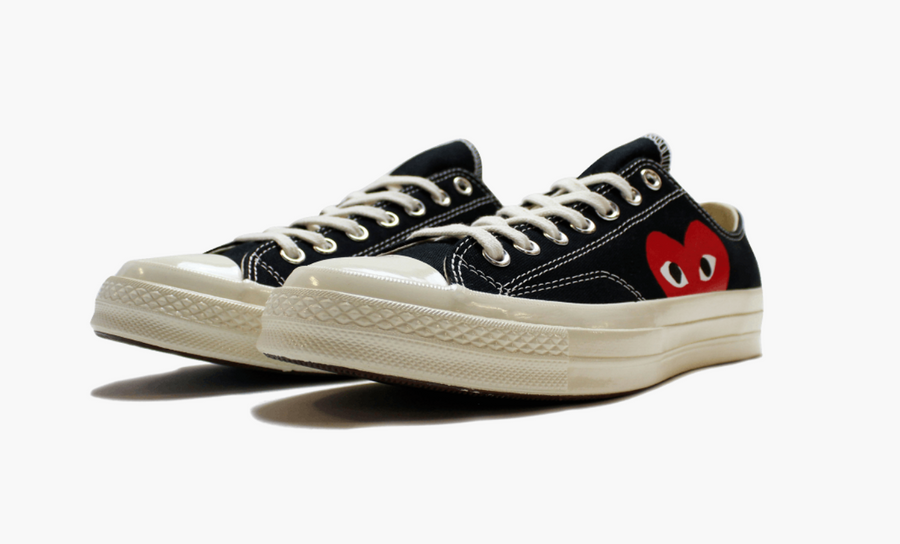 Converse X CDG Chuck Taylor All Star Low Play Black Men's - Pimp Kicks