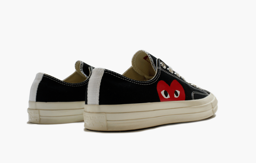 Converse X CDG Chuck Taylor All Star Low Play Black Men's - Pimp Kicks