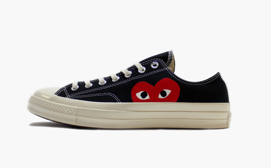 Converse X CDG Chuck Taylor All Star Low Play Black Men's - Pimp Kicks
