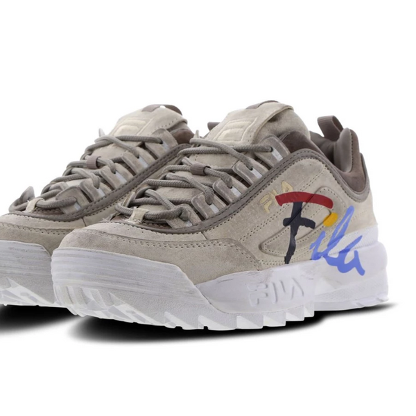 Fila Disruptor 3 White Silver Men s Pimp Kicks