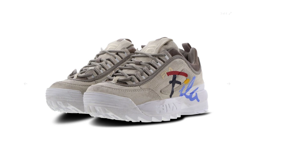 Fila Disruptor 2 Script Distressed Women's - Pimp Kicks