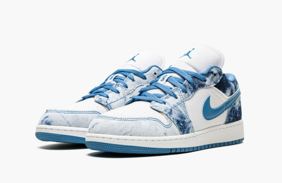 Jordan 1 Low Acid Washed Denim (Gradeschool)