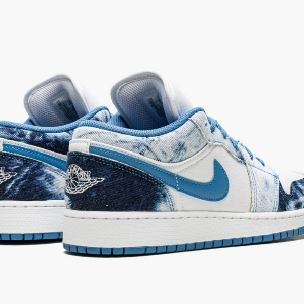 Jordan 1 Low Acid Washed Denim (Gradeschool)
