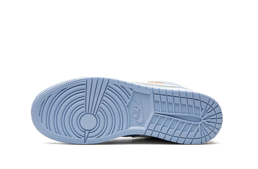 Jordan 1 Low Blue Stitch (Gradeschool)