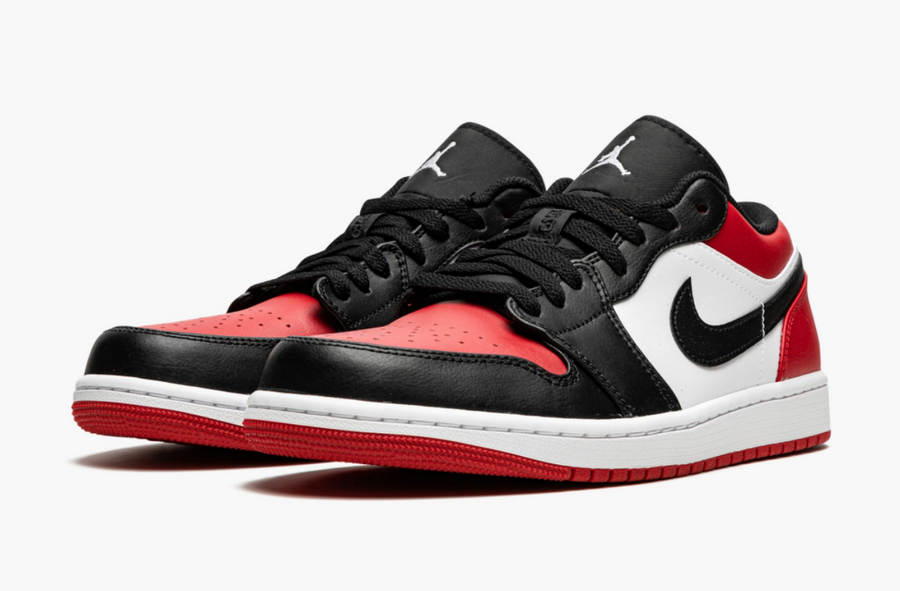 Jordan 1 Low Bred Toe Men's