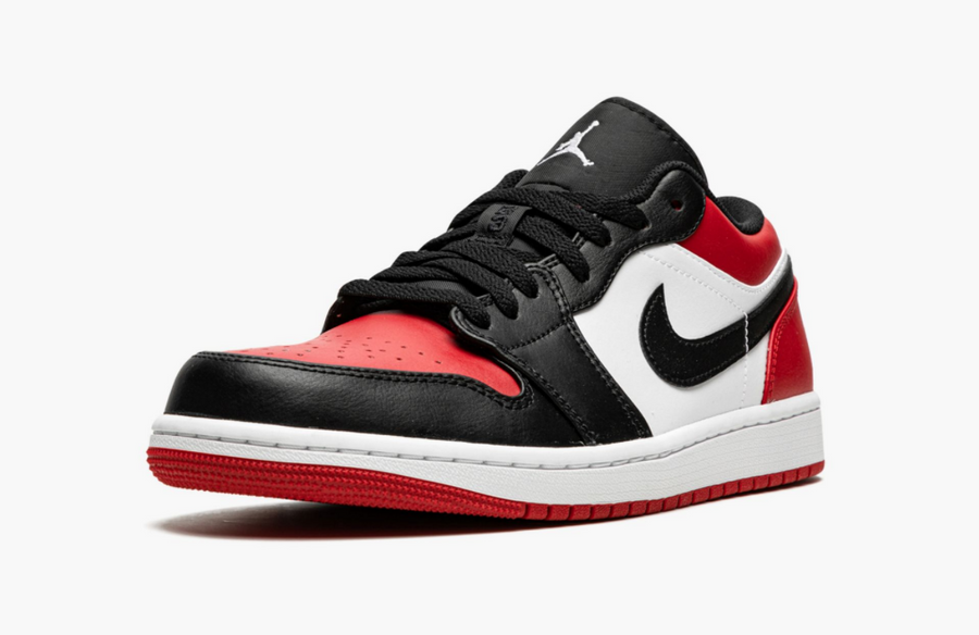 Jordan 1 Low Bred Toe Men's
