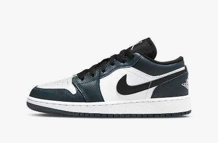 Jordan 1 Low Dark Teal (Gradeschool)