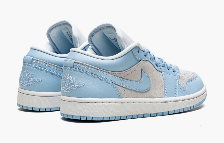 Jordan 1 Low Football Grey Aluminum Women's