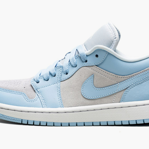 Jordan 1 Low Football Grey Aluminum Women's