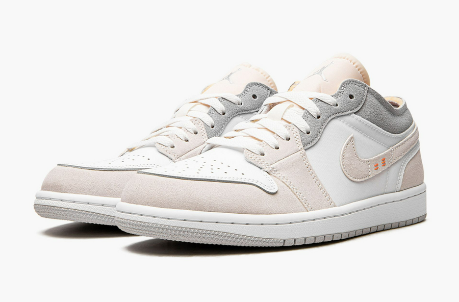 Jordan 1 Low Inside Out Cream White Light Grey Men's