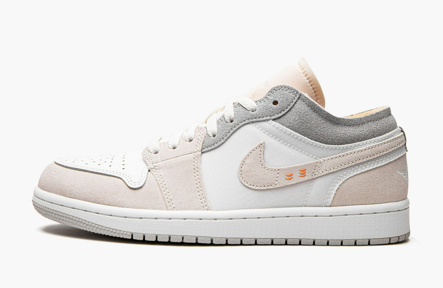 Jordan 1 Low Inside Out Cream White Light Grey Men's